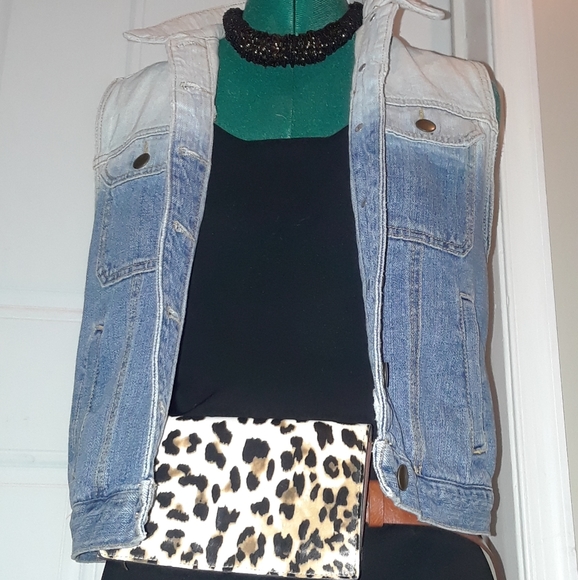 Faux Leather Leopard Print bag - Picture 2 of 5